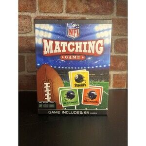 NFL Football 64 Card Matching Game - All 32 Teams - Memory Game - New